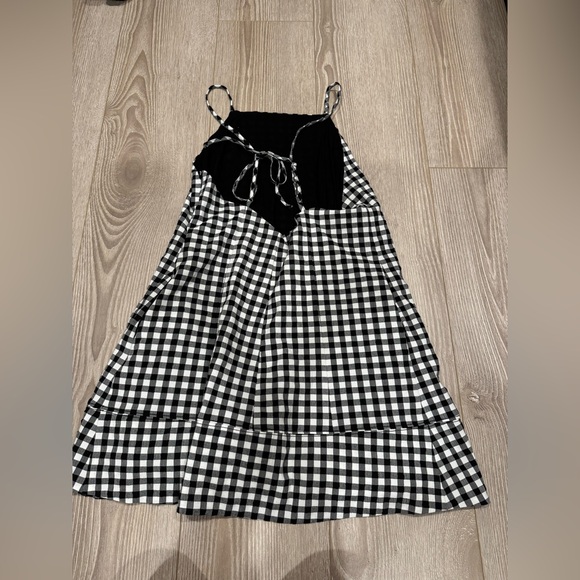Anthropologie Maeve Apron-Style Gingham Mini Dress - Picture 5 of 8